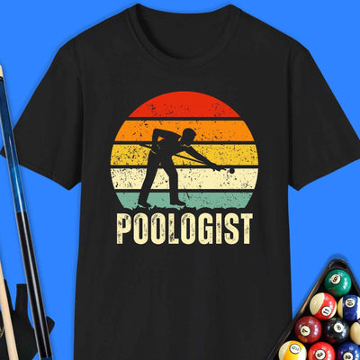 Poologist T-Shirt Gift For Pool Player