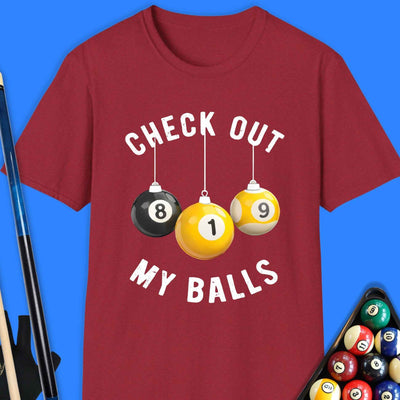 Check Out My Pool Ball T-Shirt Gift For Pool Player
