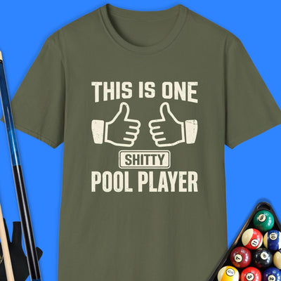 One Sh*tty Pool Player T-Shirt Gift For Pool Player