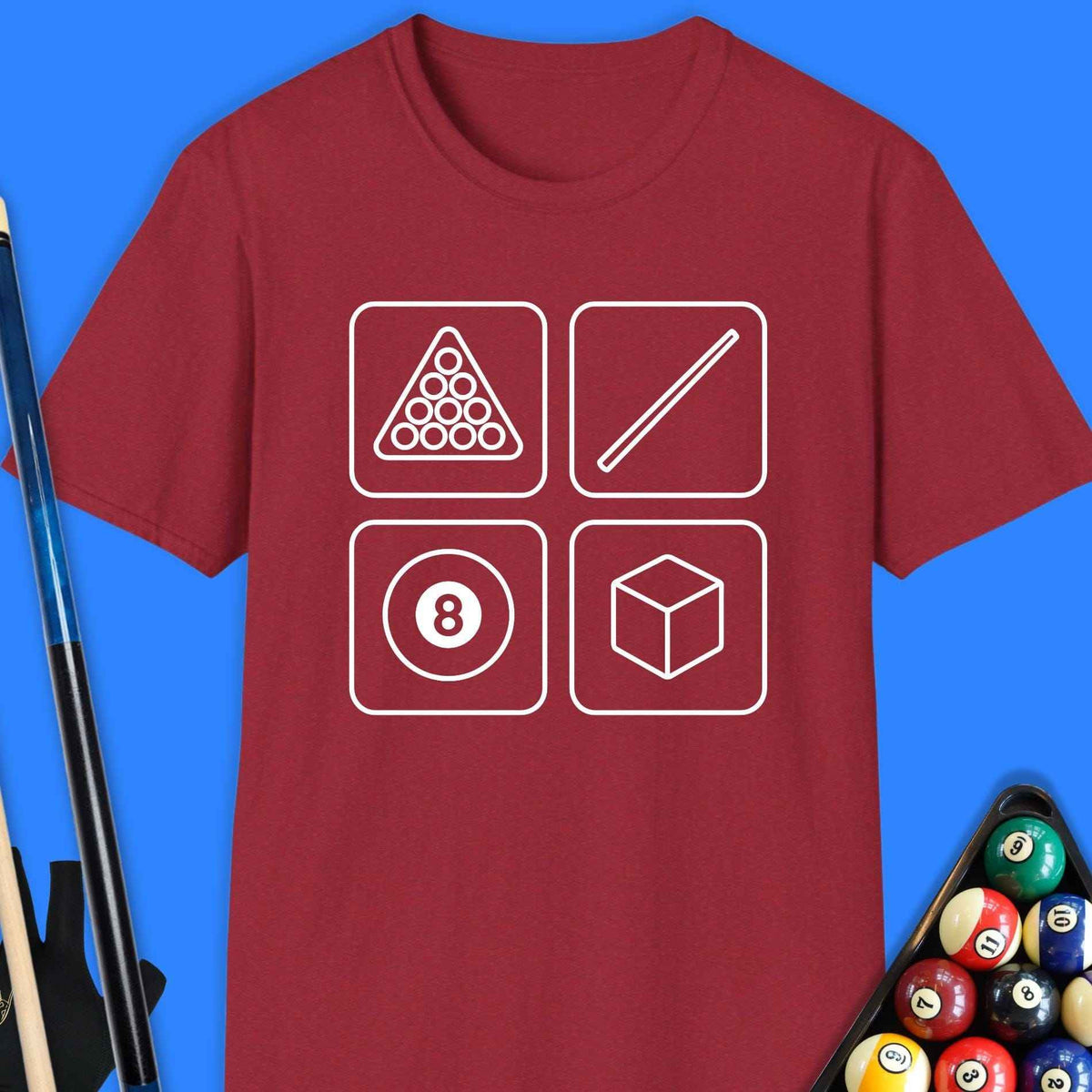 Cue Signals Pool T-Shirt Gift For Pool Player