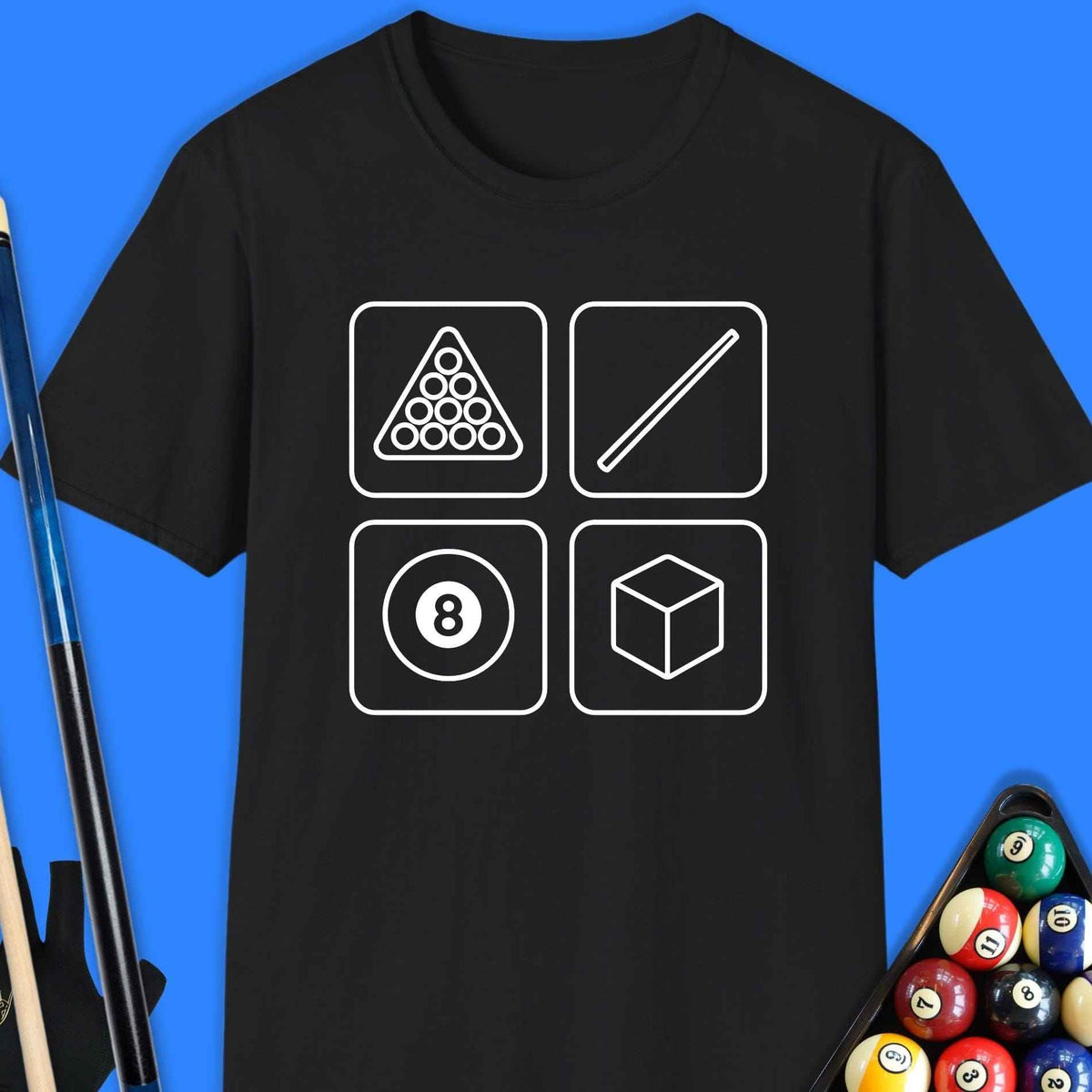 Cue Signals Pool T-Shirt Gift For Pool Player