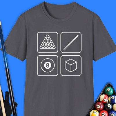 Cue Signals Pool T-Shirt Gift For Pool Player