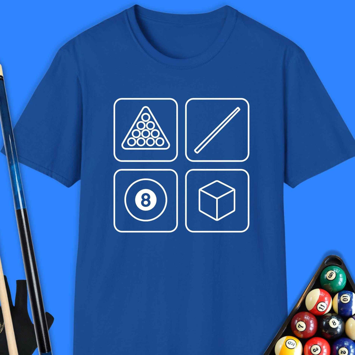 Cue Signals Pool T-Shirt Gift For Pool Player