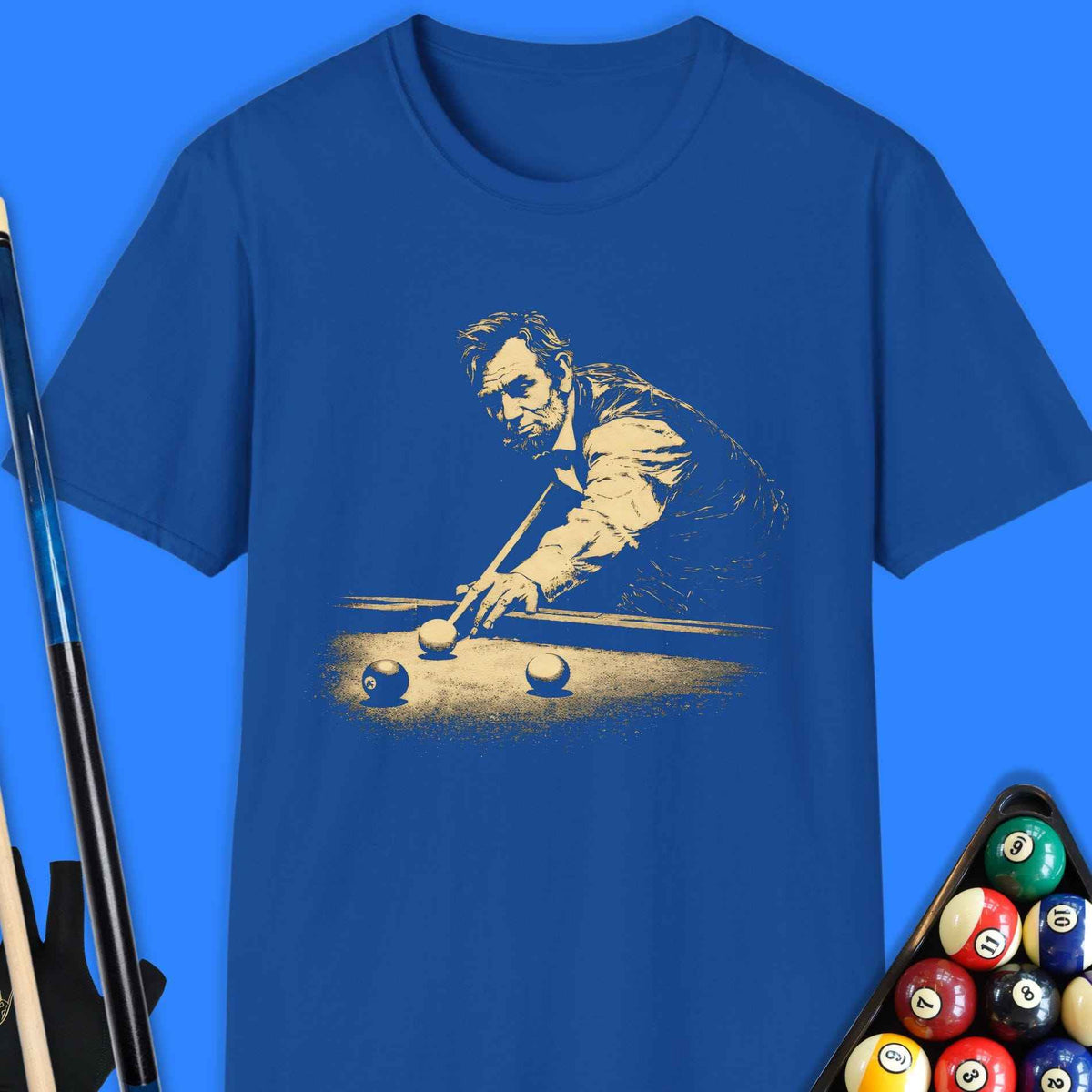 Honest Abe Pool T-Shirt Gift For Pool Player
