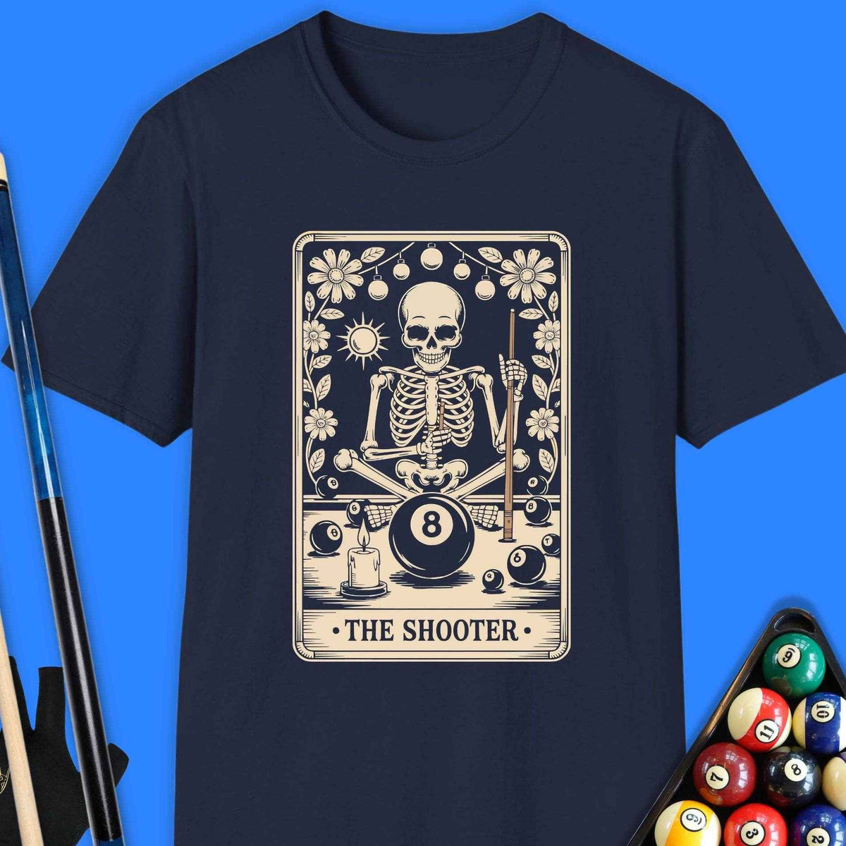 The Shooter Tarot Pool T-Shirt Gift For Pool Player