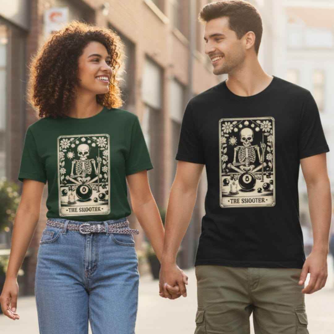 The Shooter Tarot Pool T-Shirt Gift For Pool Player