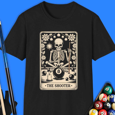 The Shooter Tarot Pool T-Shirt Gift For Pool Player