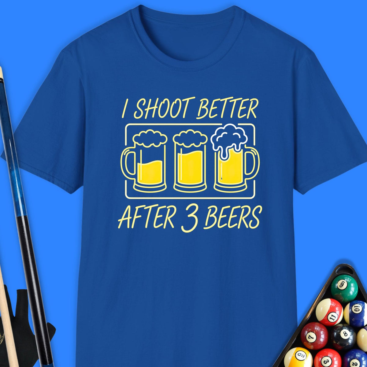 I Shoot Better Pool T-Shirt Gift For Pool Player
