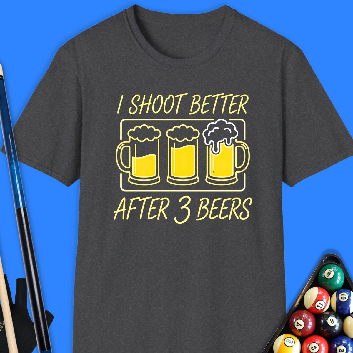 I Shoot Better Pool T-Shirt Gift For Pool Player