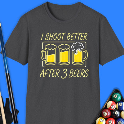 I Shoot Better Pool T-Shirt Gift For Pool Player