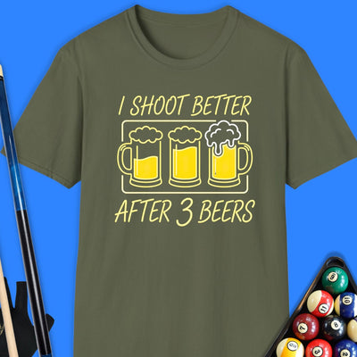 I Shoot Better Pool T-Shirt Gift For Pool Player