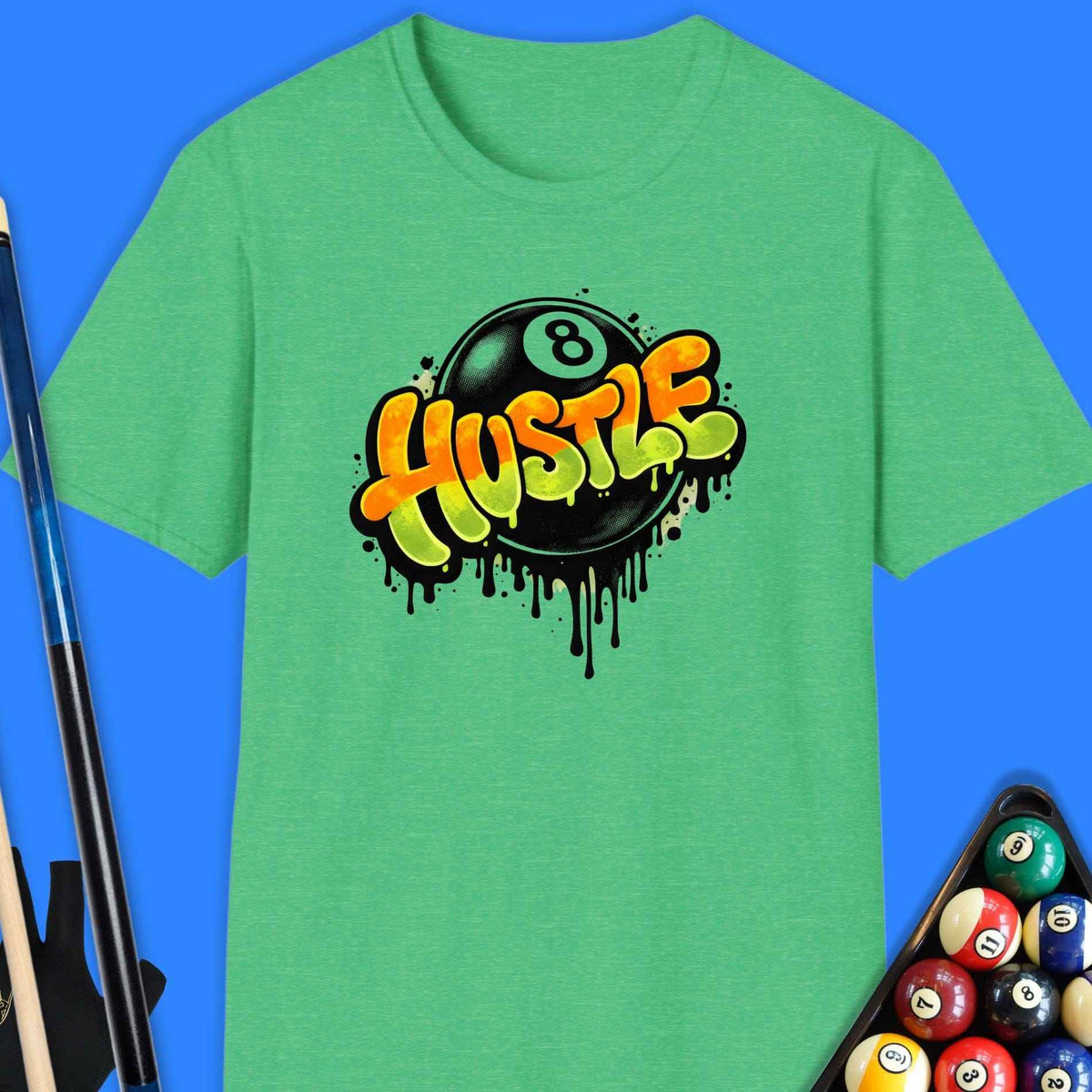 Hustle 8-Ball Pool T-Shirt Gift For Pool Player