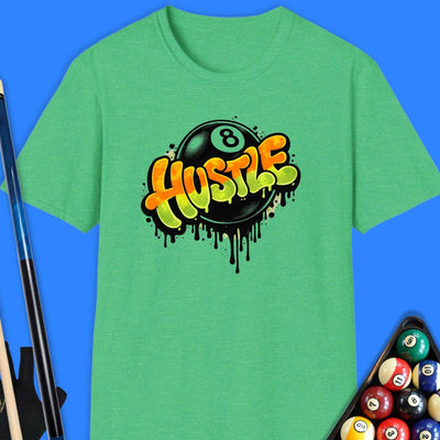 Hustle 8-Ball Pool T-Shirt Gift For Pool Player