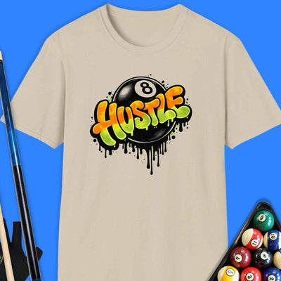 Hustle 8-Ball Pool T-Shirt Gift For Pool Player