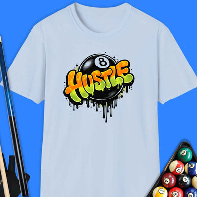 Hustle 8-Ball Pool T-Shirt Gift For Pool Player