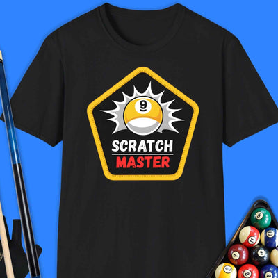 Scratch Master Patch Pool T-Shirt Gift For Pool Player
