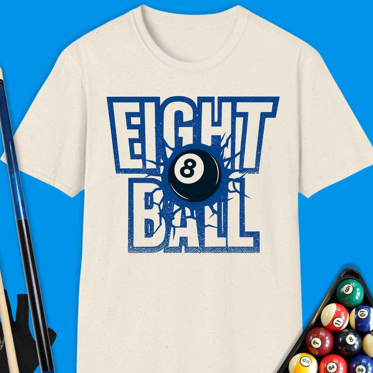Eight Ball Pool T-Shirt Gift For Pool Player