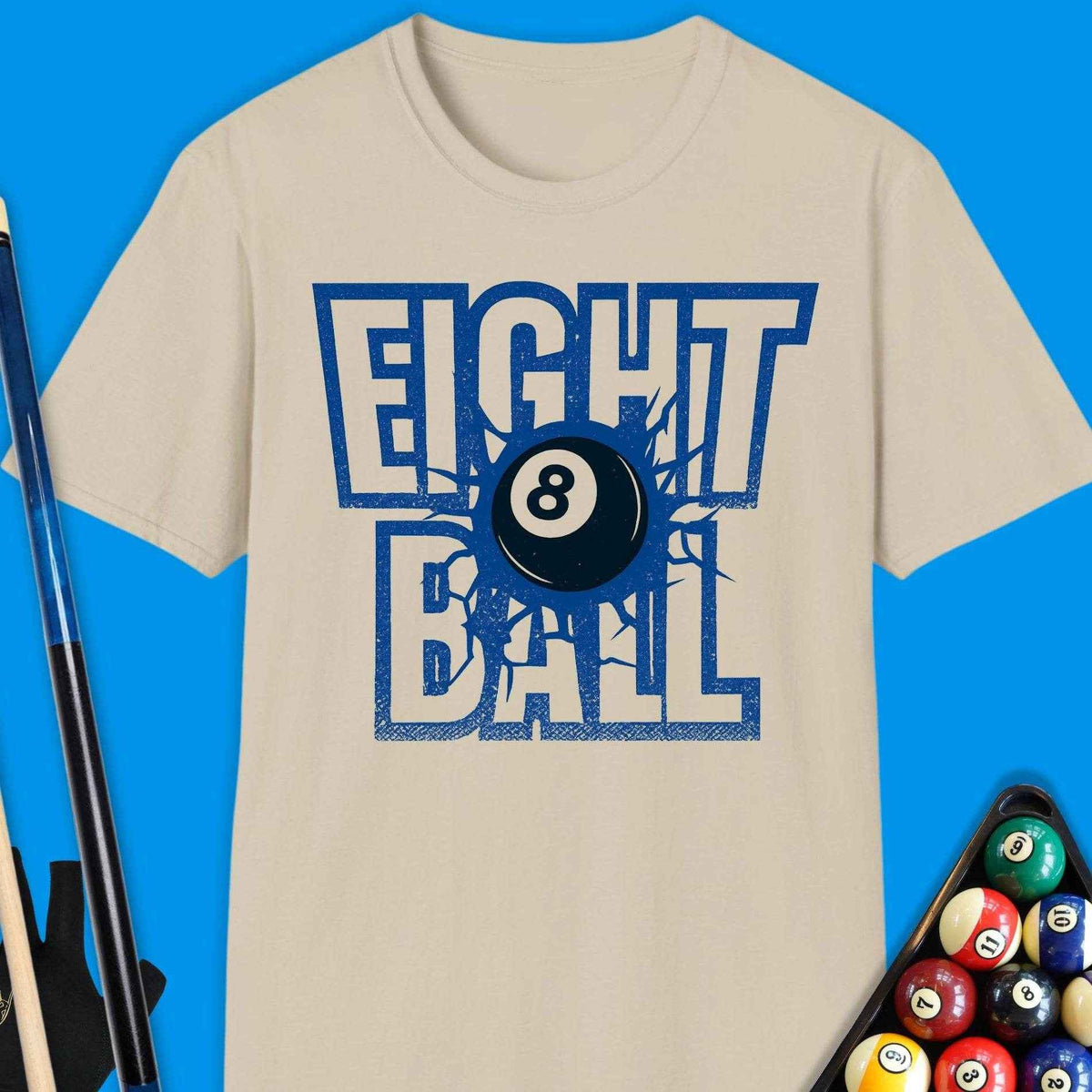 Eight Ball Pool T-Shirt Gift For Pool Player