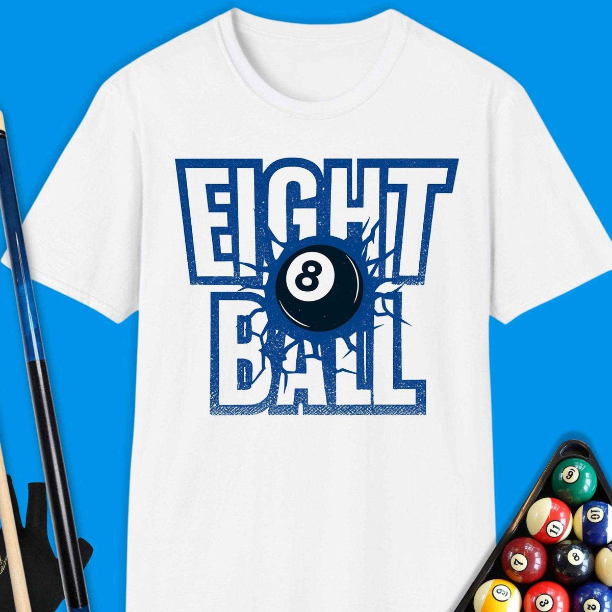 Eight Ball Pool T-Shirt Gift For Pool Player