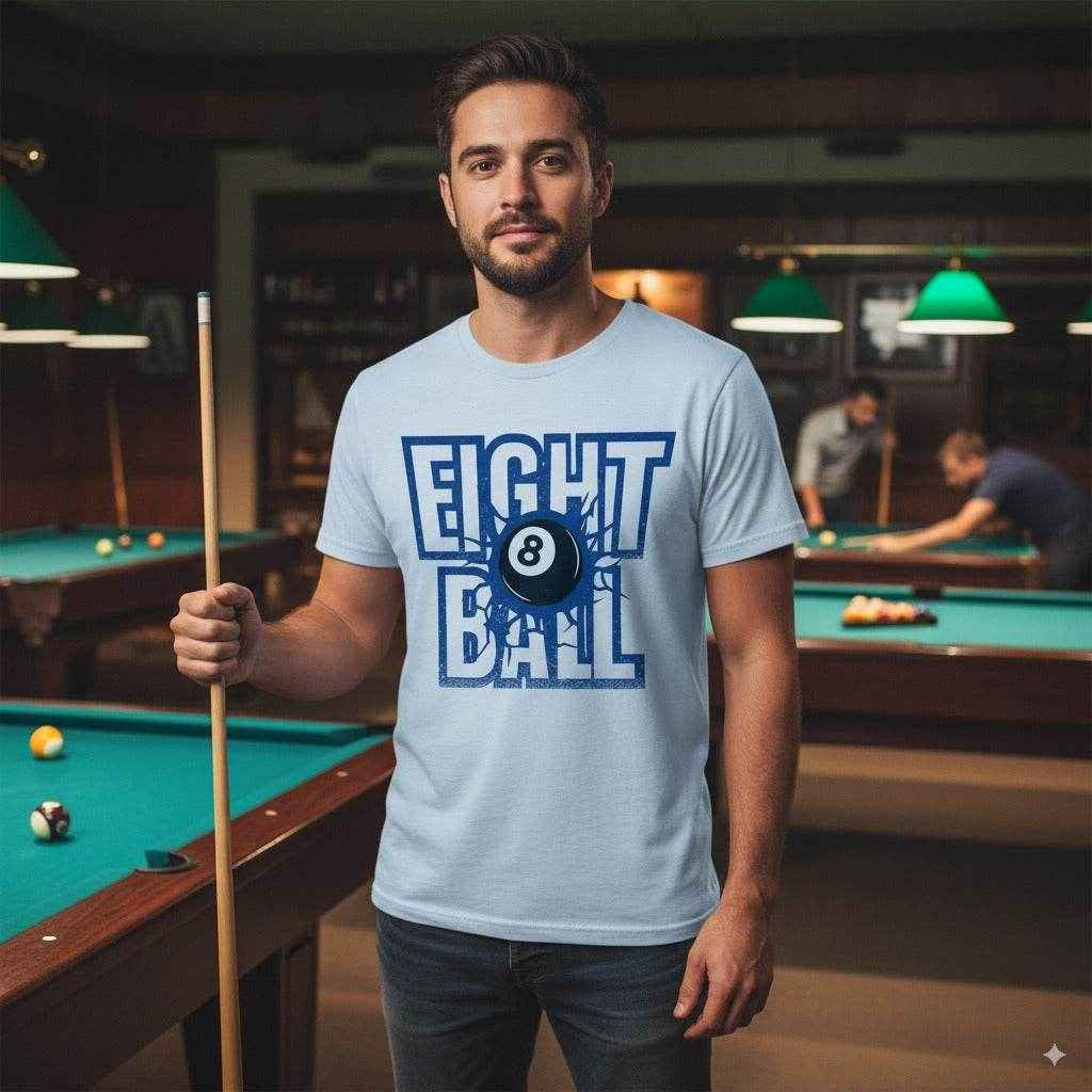 Eight Ball Pool T-Shirt Gift For Pool Player