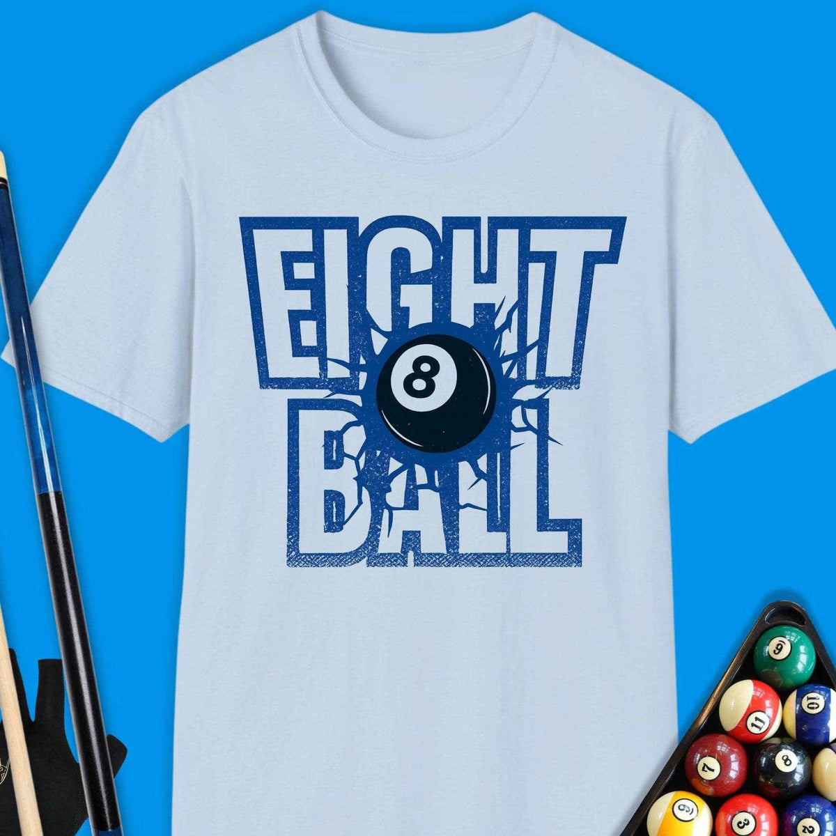 Eight Ball Pool T-Shirt Gift For Pool Player