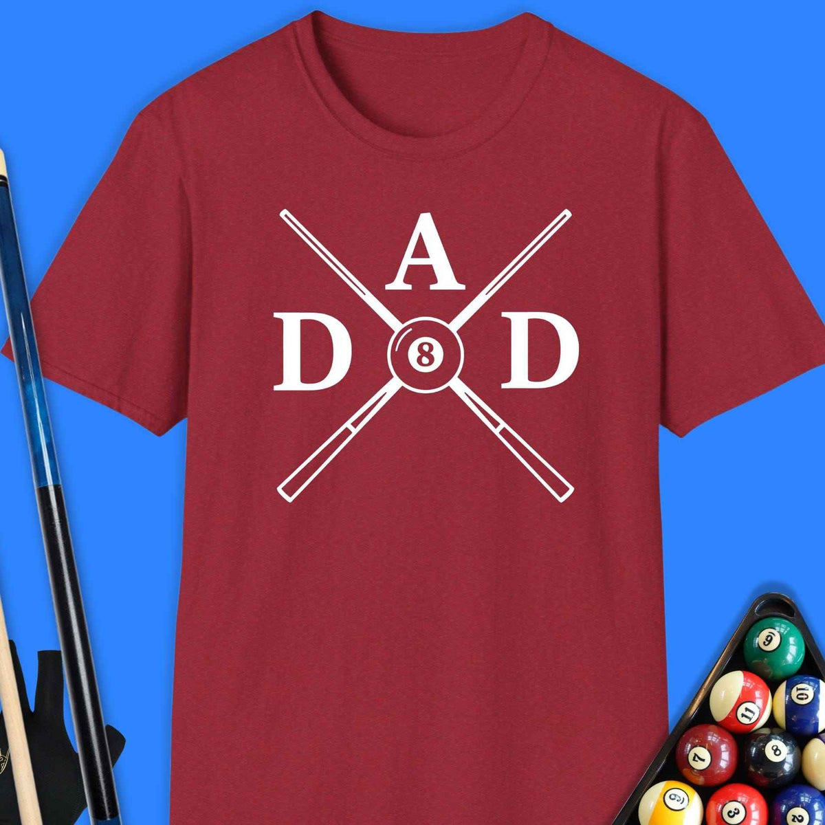 DAD Pool T-Shirt Gift For Pool Player