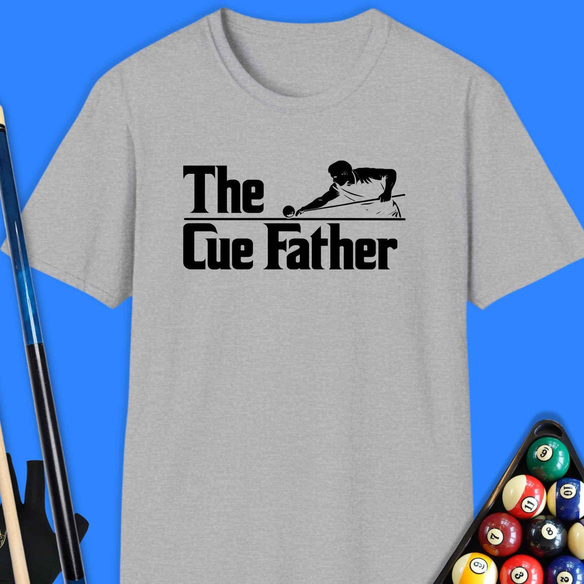 Cue Father Pool T-Shirt Gift For Pool Player