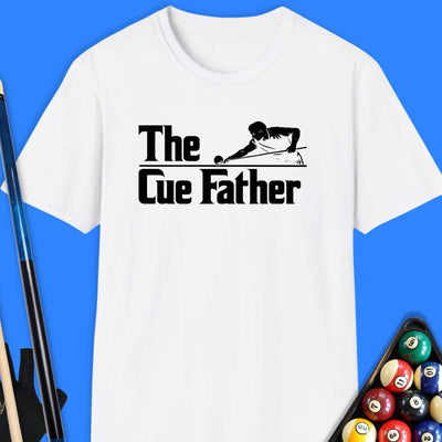 Cue Father Pool T-Shirt Gift For Pool Player