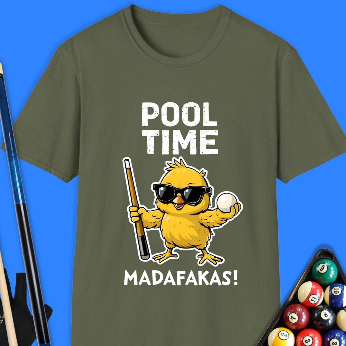 Pool Time Chick T-Shirt Gift For Pool Player