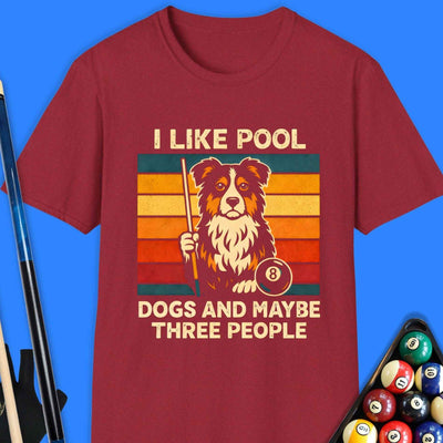 I Like Pool Dogs T-Shirt Gift For Pool Player