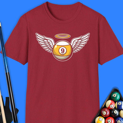 9 Ball Angel Pool T-Shirt Gift For Pool Player