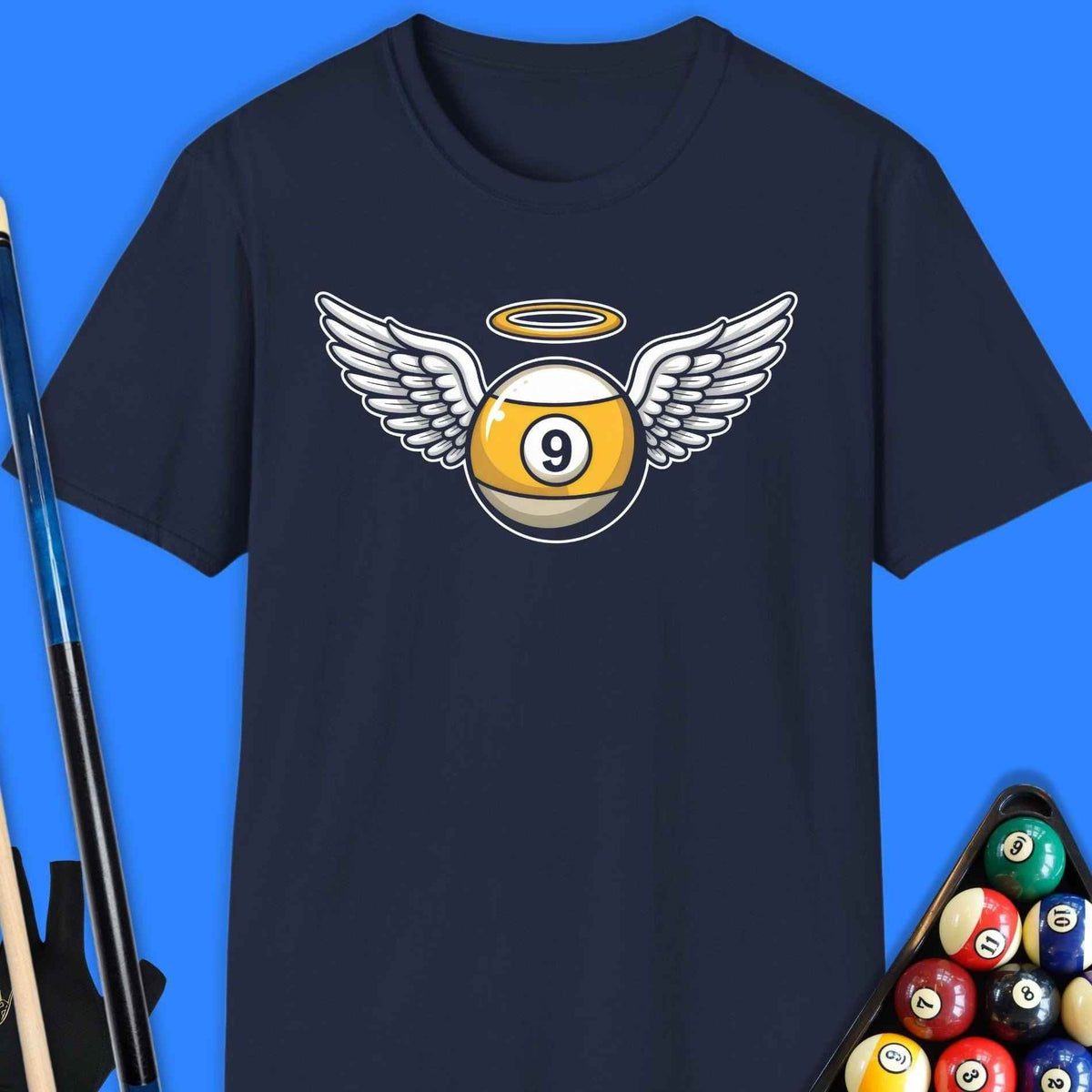9 Ball Angel Pool T-Shirt Gift For Pool Player