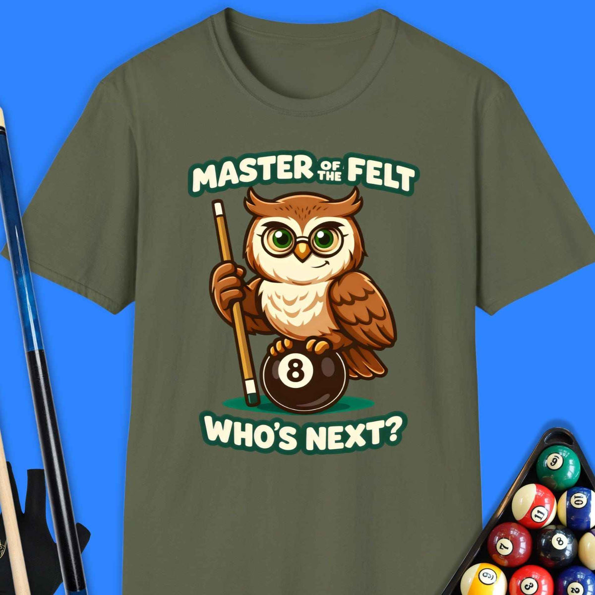 Master Of The Felt Pool T-Shirt Gift For Pool Player