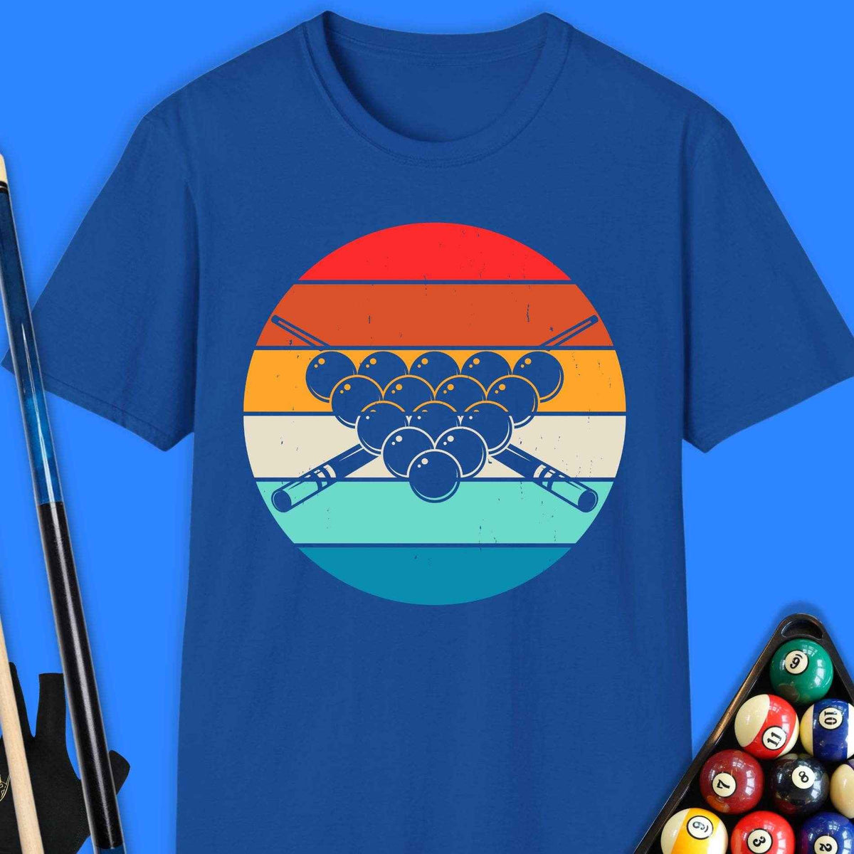 Retro Pool Balls T-Shirt Gift For Pool Player