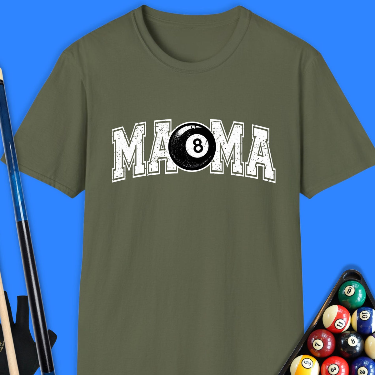 Mama Pool T-Shirt Gift For Pool Player