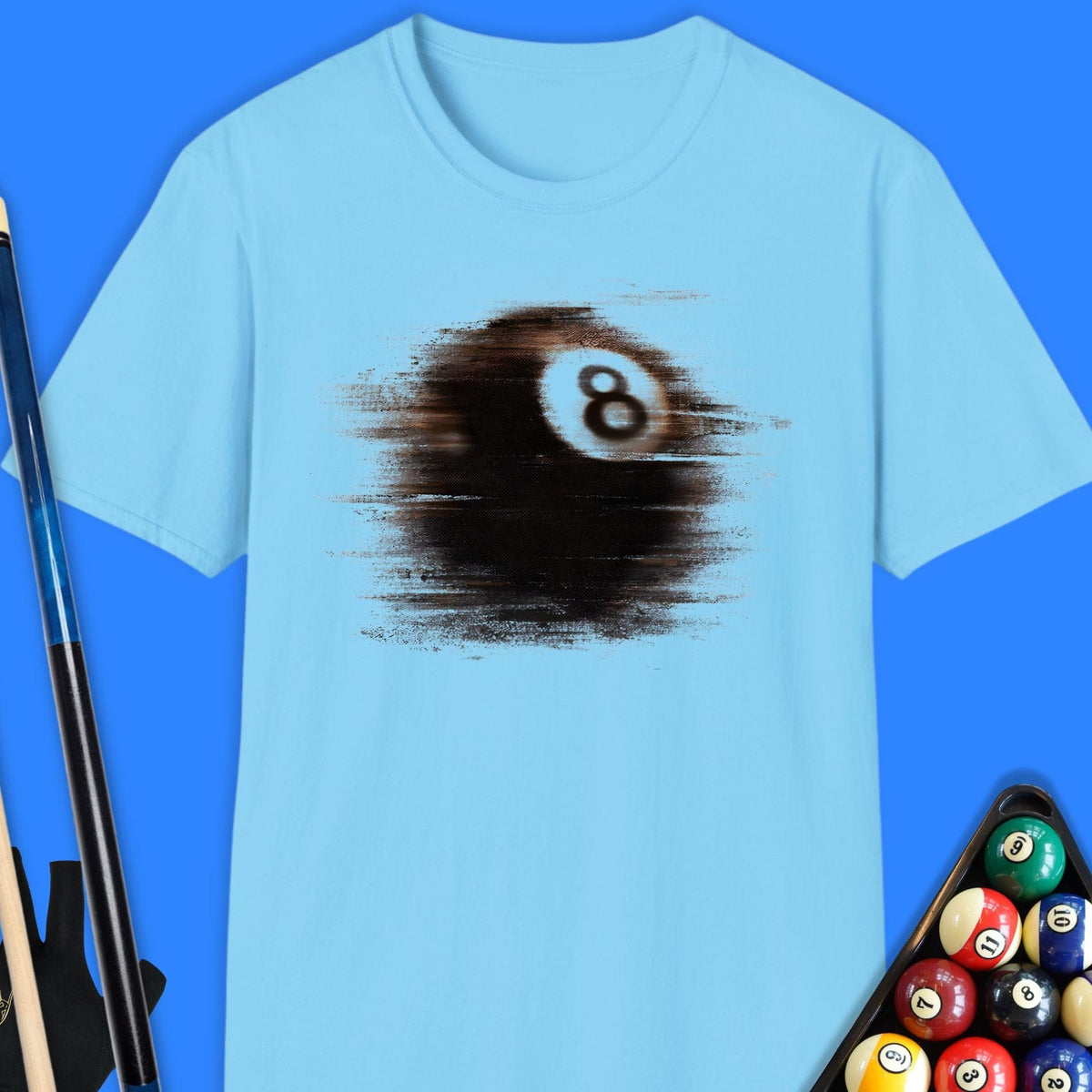 Motion Blur 8-Ball Pool T-Shirt Gift For Pool Player