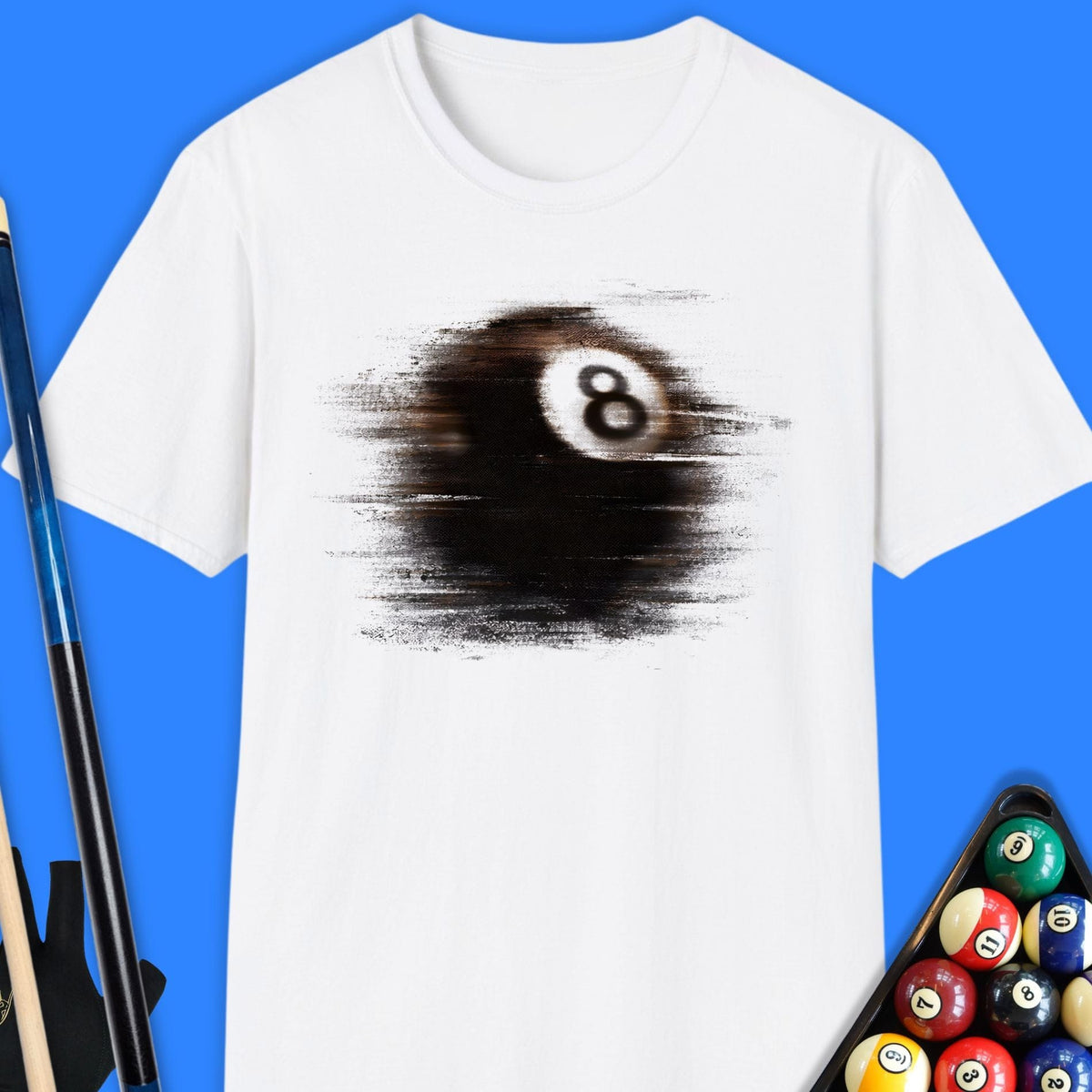 Motion Blur 8-Ball Pool T-Shirt Gift For Pool Player