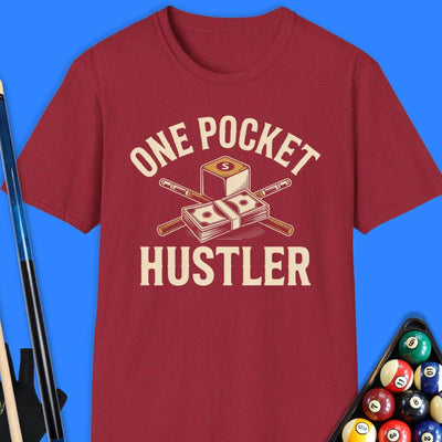 One Pocket Hustler Pool T-Shirt Gift For Pool Player