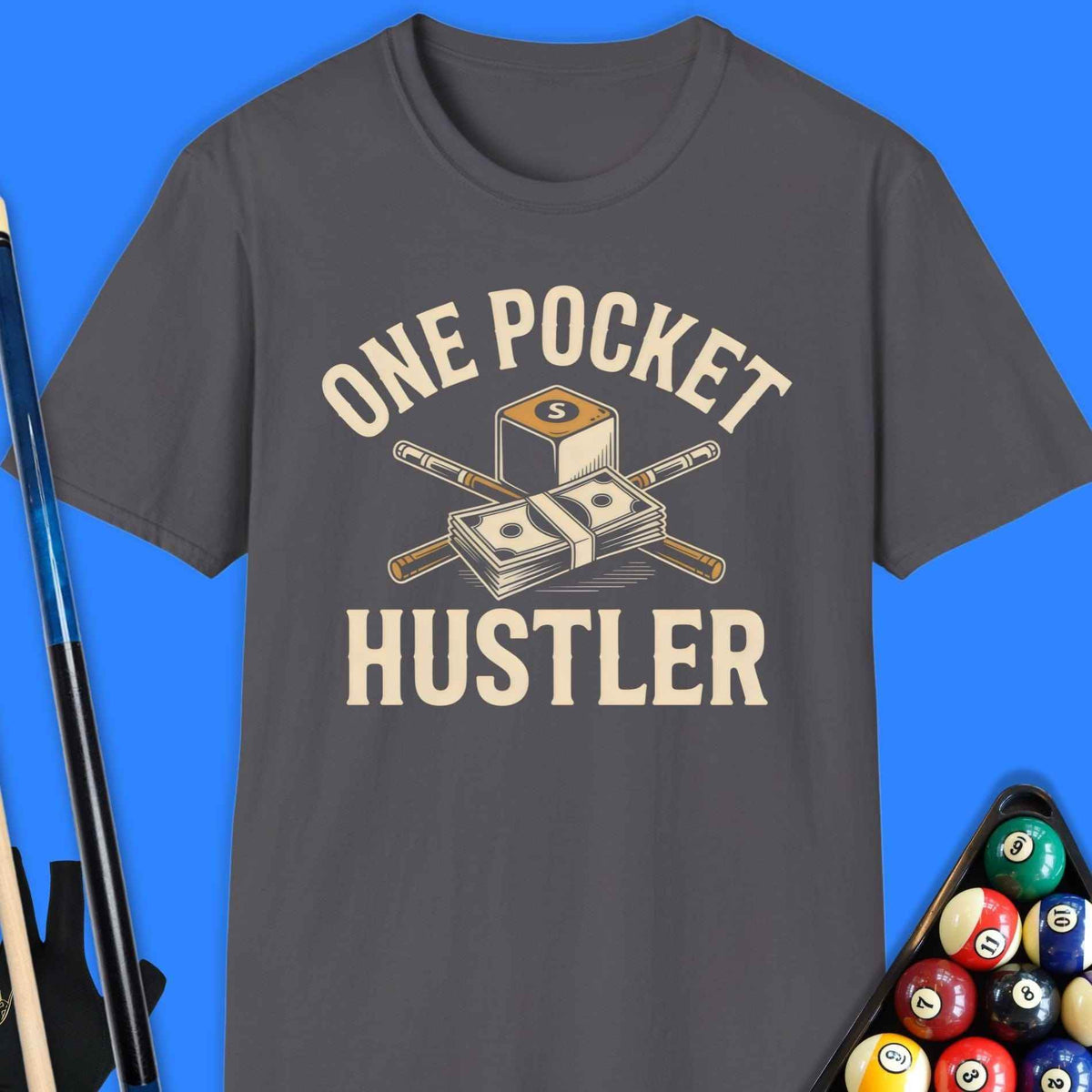 One Pocket Hustler Pool T-Shirt Gift For Pool Player