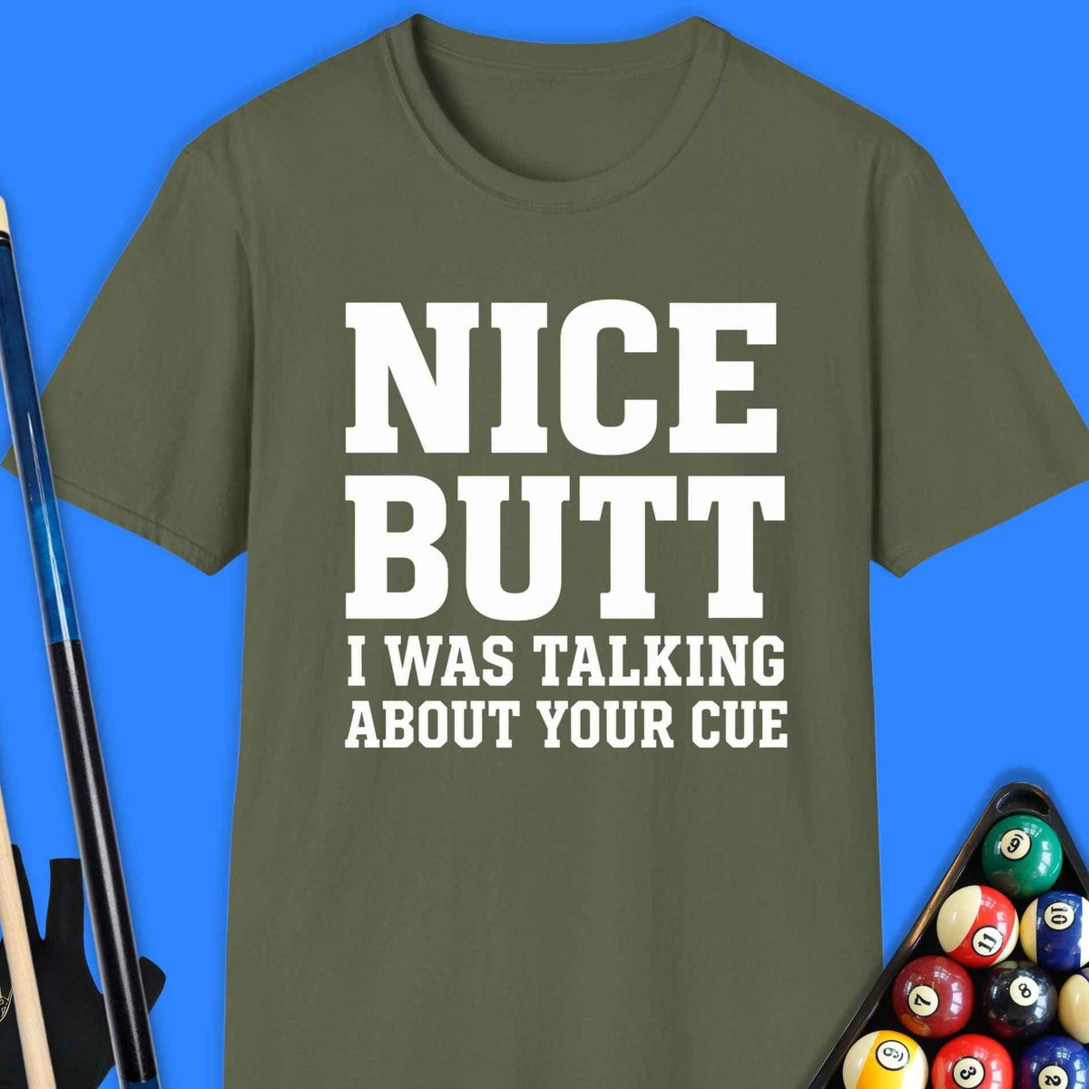 Nice Butt Pool T-Shirt Gift For Pool Player