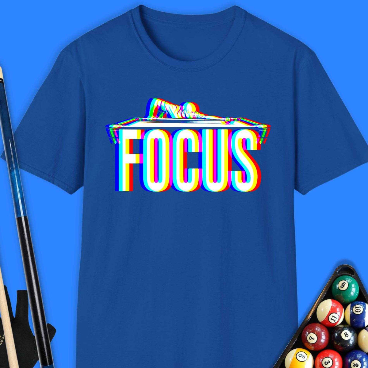 Focus Pool T-Shirt Gift For Pool Player