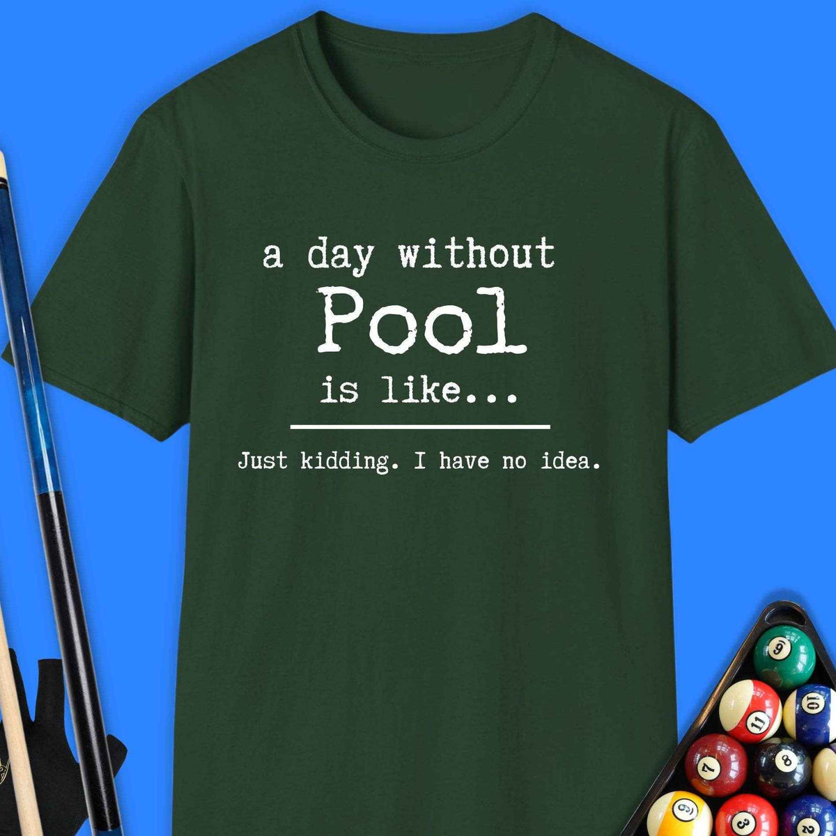 A Day Without Pool T-Shirt Gift For Pool Player