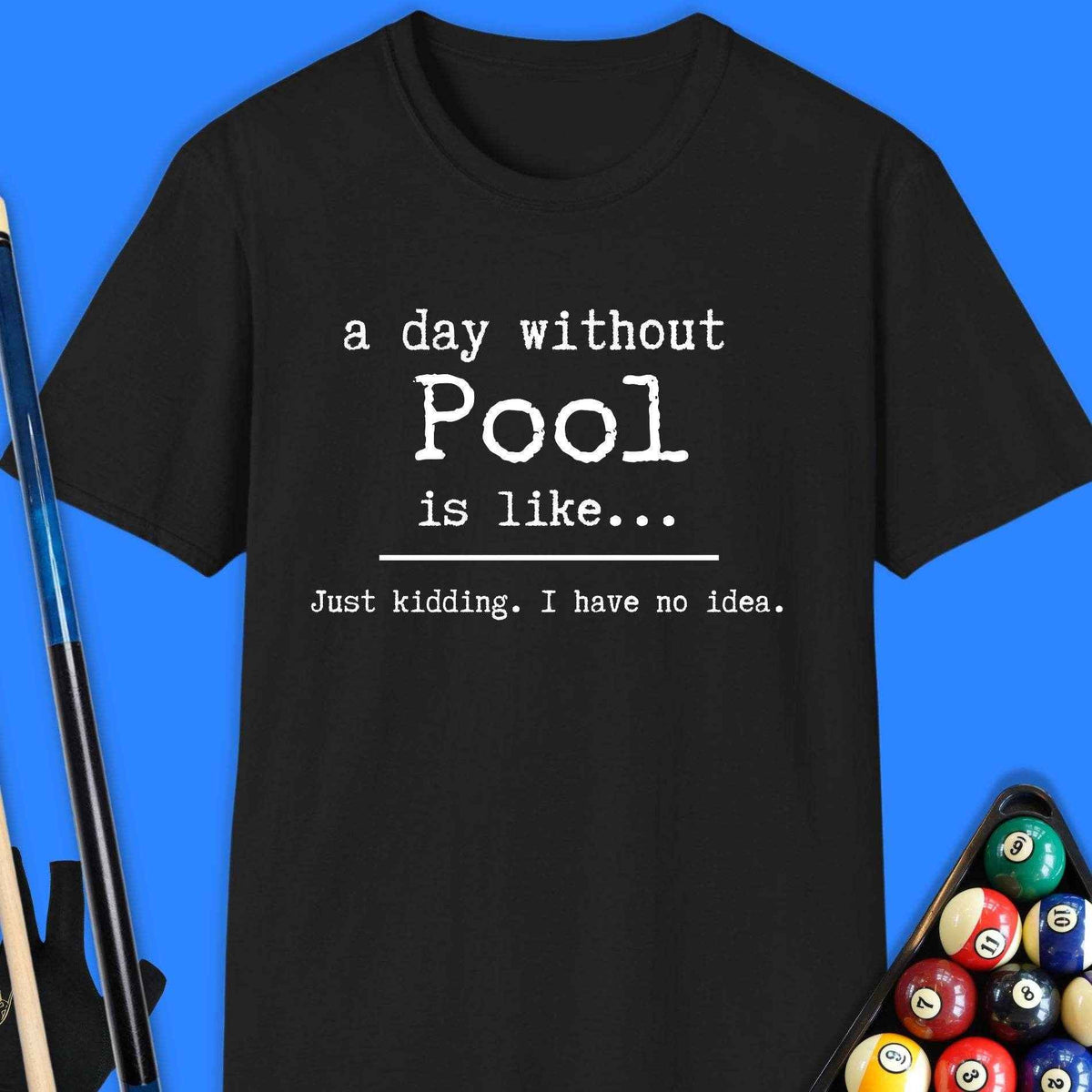 A Day Without Pool T-Shirt Gift For Pool Player