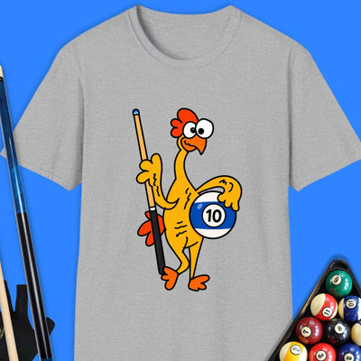 Rubber Chicken Pool 10 Ball T-Shirt Gift For Pool Player