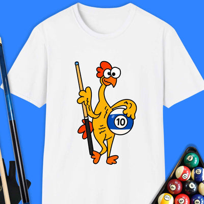 Rubber Chicken Pool 10 Ball T-Shirt Gift For Pool Player