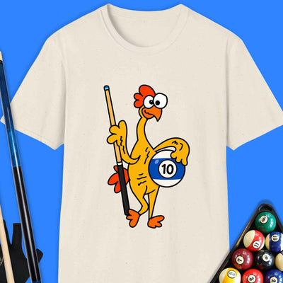 Rubber Chicken Pool 10 Ball T-Shirt Gift For Pool Player