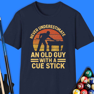 Never Underestimate Pool T-Shirt Gift For Pool Player