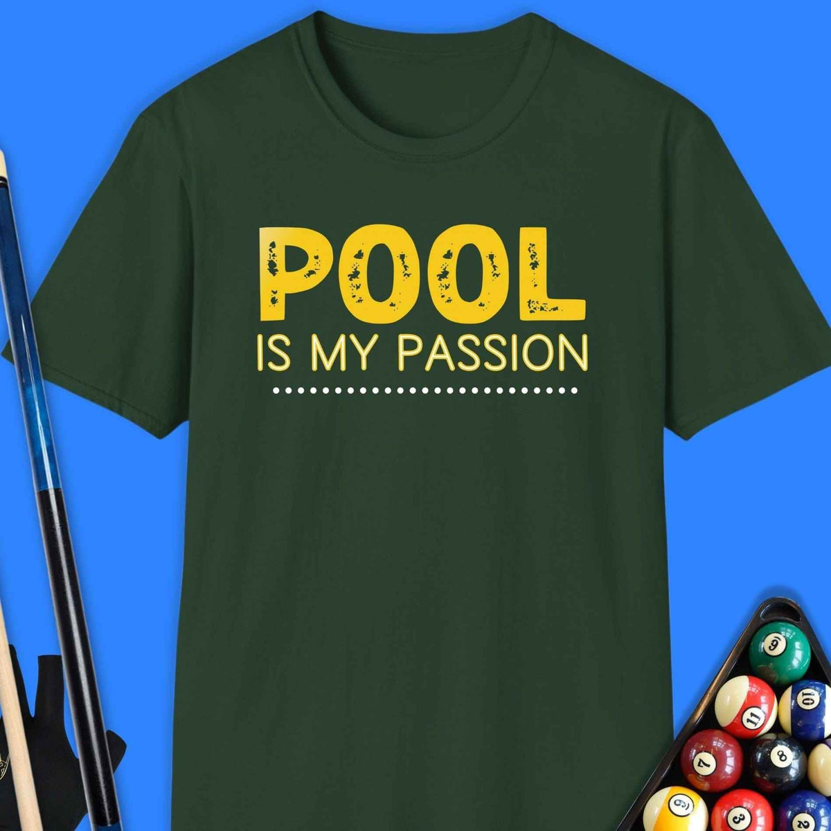 Pool Is My Passion T-Shirt Gift For Pool Player