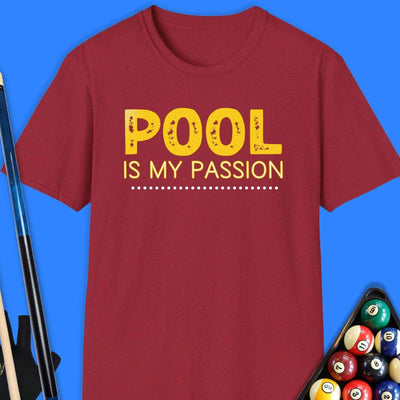 Pool Is My Passion T-Shirt Gift For Pool Player