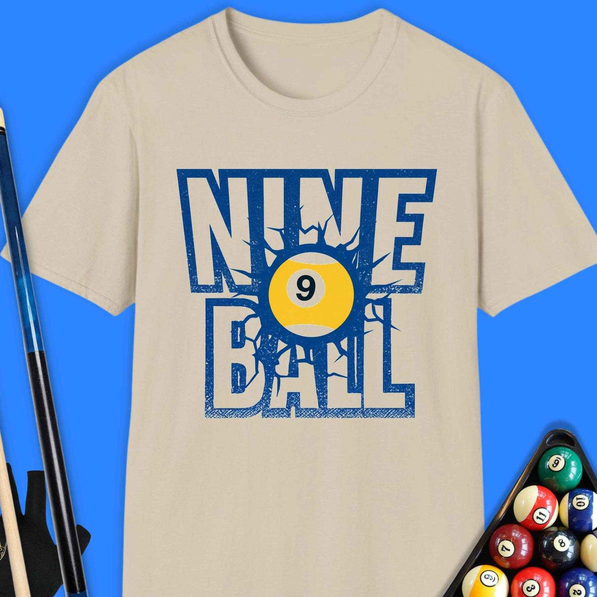 Nine Ball Pool T-Shirt Gift For Pool Player
